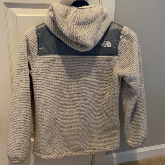 North face fleece jacket white and gray size 10/12 - Picture 2 of 2